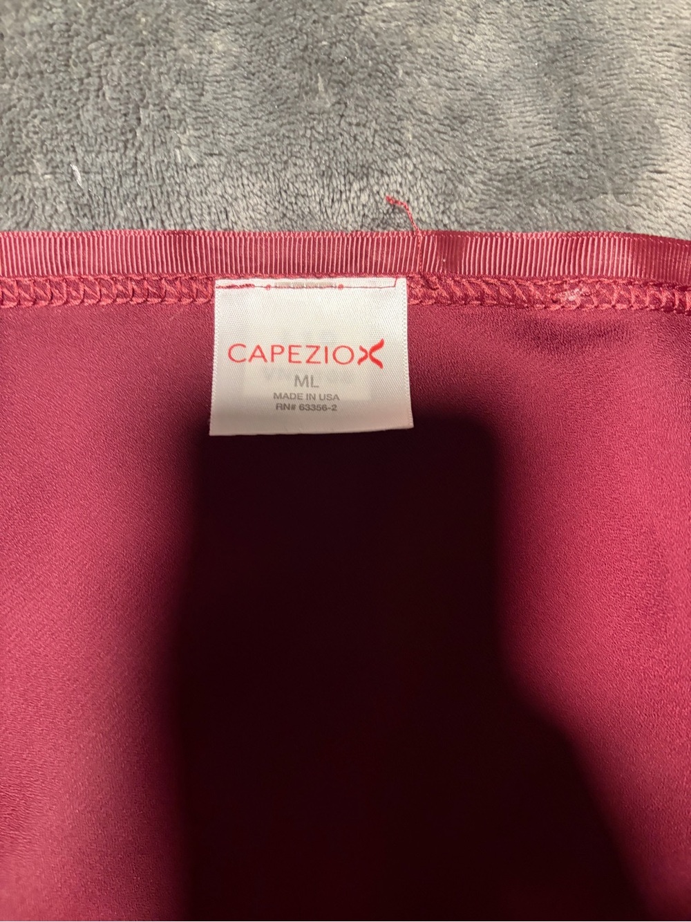 Capezio high low skirt in Deep Raspberry